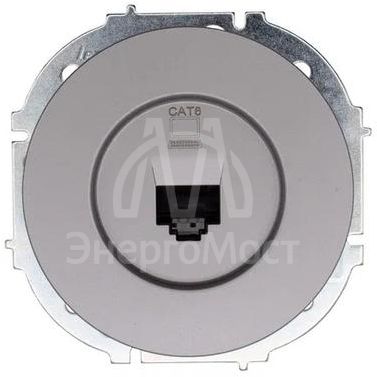 Розетка компьютерная СП OSEN RJ45 кат.6 механизм сер. матов. LEZARD 743-7488-140