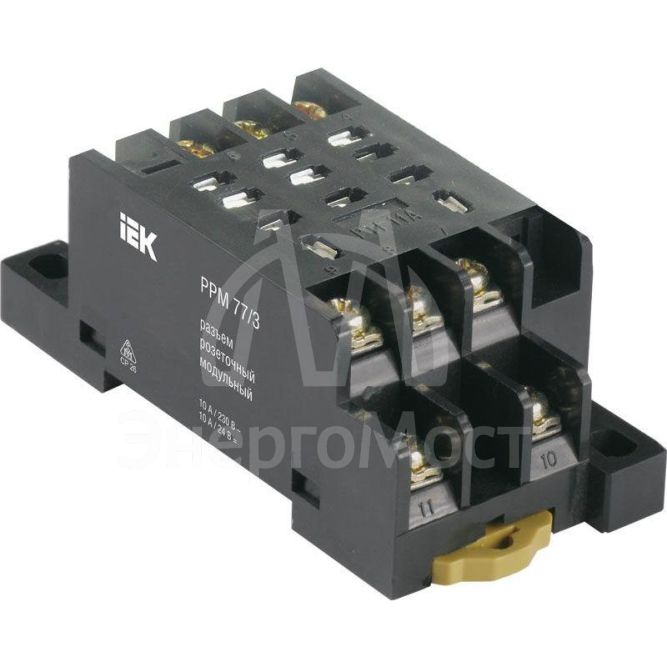 Разъем модульный РРМ77/3(PTF11A) для РЭК77/3(LY3) IEK RRP10D-RRM-3