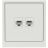 Розетка компьютерная 2-м KANT RJ45 кат.6A без шторки бел. песок DKC 7010674