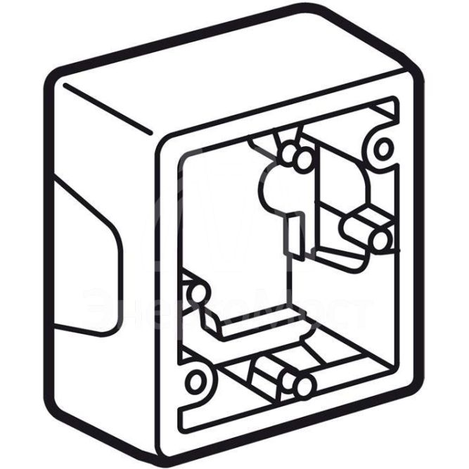 Коробка установочная ОП 1п Valena бел. Leg 776181