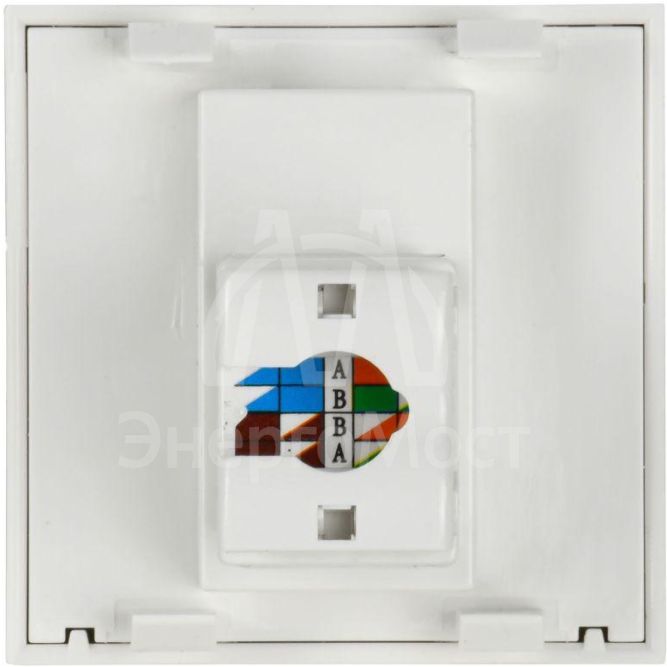 Розетка компьютерная 2мод. Праймер РКИ-20-00-П RJ45 кат.5E UTP механизм IEK CKK-40D-RI2-K01