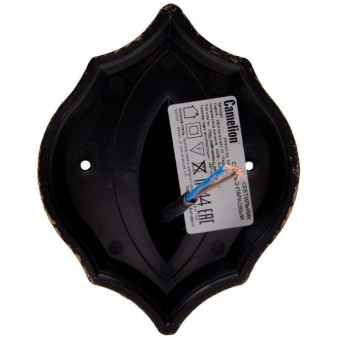 Светильник садово-парковый PP4101/02 C64 НБУ 06-60-001 У1 "Леда1" 6-гран. пласт. +пласт. черн. бронза Camelion 13835