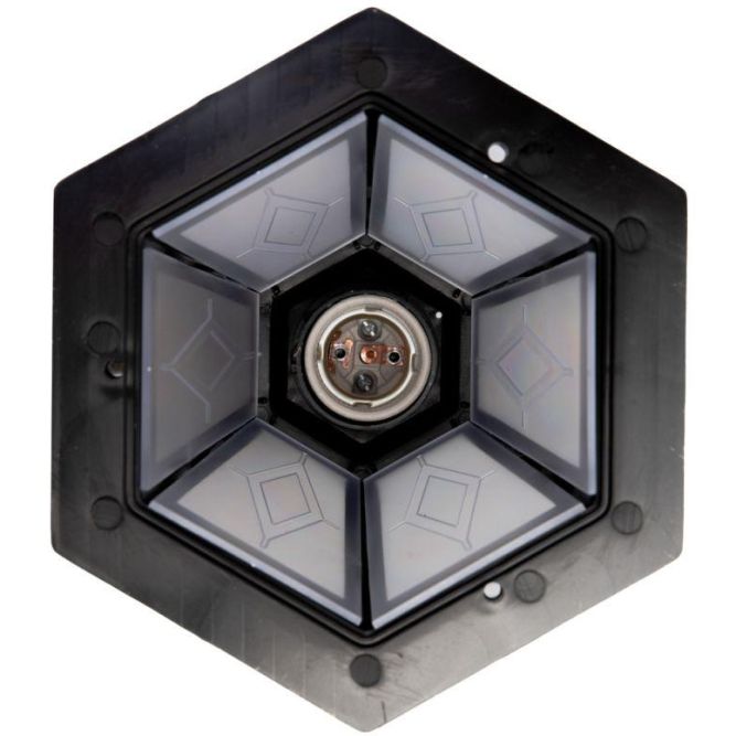 Светильник садово-парковый PP4101/02 C64 НБУ 06-60-001 У1 "Леда1" 6-гран. пласт. +пласт. черн. бронза Camelion 13835