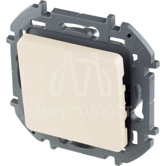 Переключатель 1-кл Inspiria 250В 10AX сл. кость Leg 673651
