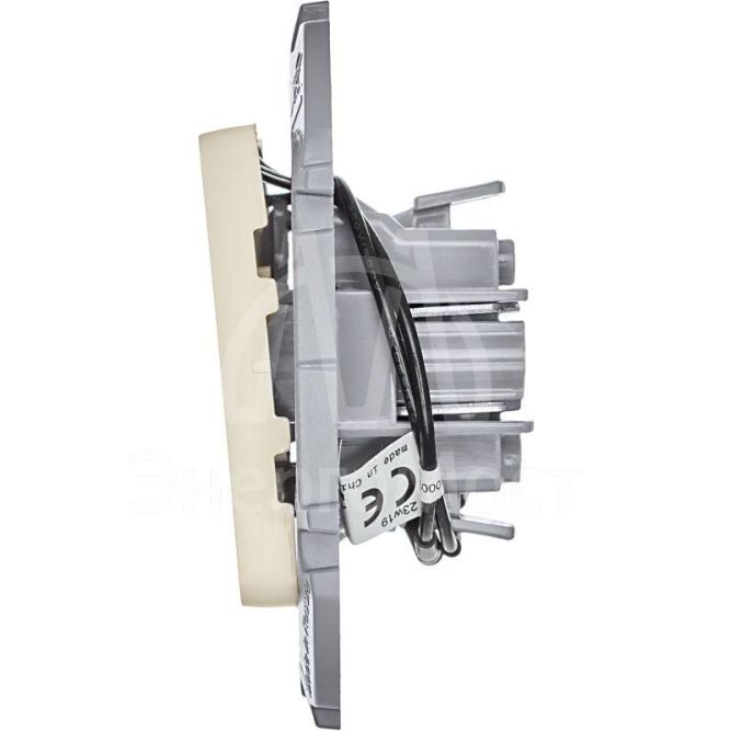 Выключатель 2-кл. Inspiria 250В 10AX с подсветкой / индикацией сл. кость Leg 673631