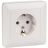 Розетка 1-м СП Хит 16А с заземл. бел. SchE RS16-134-B