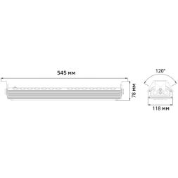 Светильник светодиодный PPI-04 100Вт 5000К IP65 230В/50Гц IP65 для высоких пролетов JazzWay 5044364