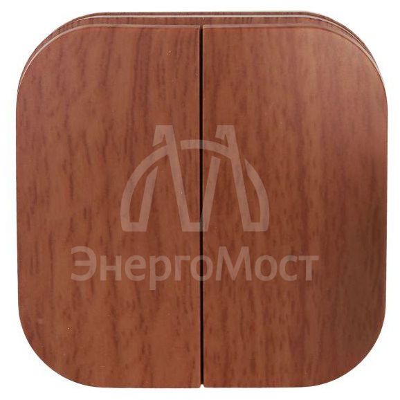 Выключатель 2-кл. ОП GLORY 10А ВС20-2-0-ХД дуб IEK EVH20-K24-10