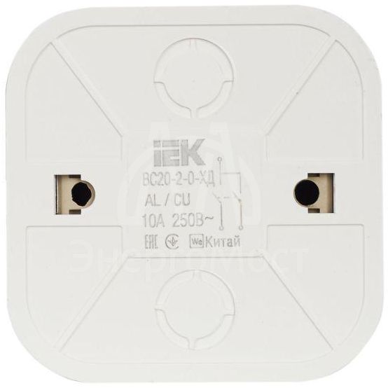 Выключатель 2-кл. ОП GLORY 10А ВС20-2-0-ХД дуб IEK EVH20-K24-10