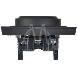 Розетка 2-м СП BRITE РС12-3-БрГ 16А в сборе с заземл. без защ. шторок графит IEK BR-R21-16-K53-F