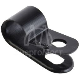 Скоба крепежная 6мм нейлон. черн. (уп.50шт) IEK USK11-06-050-K02