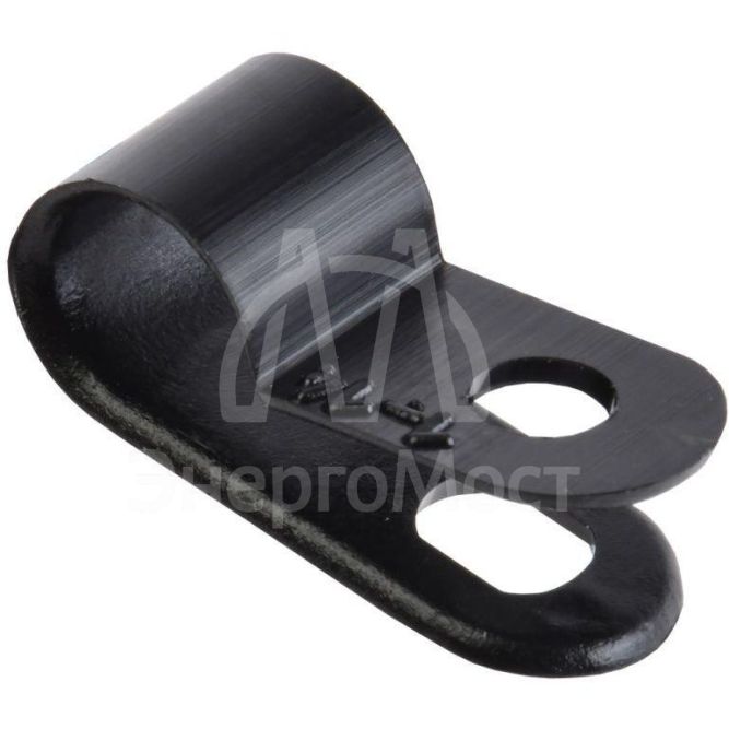 Скоба крепежная 6мм нейлон. черн. (уп.50шт) IEK USK11-06-050-K02