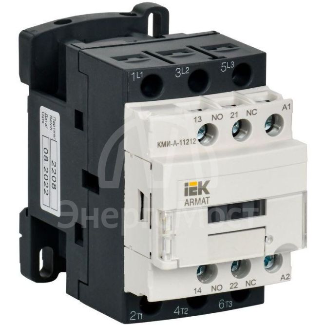 Контактор КМИ-А-11212 LC1D 12А кат. 230В AC 1НО+1НЗ AC-3 IEK AR-ACC-11-012-230-11