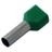 Наконечник штыревой втулочный изолир. (НШВИ F-14мм) 2х6кв.мм (TE-6014) зел. REXANT 08-2811