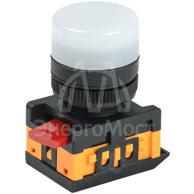 Лампа светосигнальная AL-22TE d22мм 240В AC бел. цилиндр неон IEK BLS30-ALTE-K01