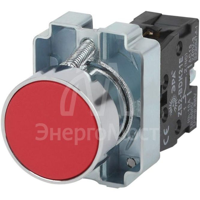 Кнопка управления LAY5-BA42 без подсветки красн. 1р BBT61-BA-K04E ЭРА Б0045667