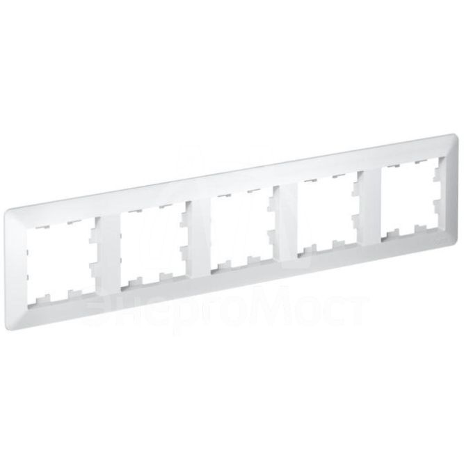 Рамка 5-м AtlasDesign Air бел./дым. бел. SE ATN220105