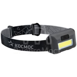 Фонарь светодиодный налобный компактный 3Вт COB КОСМОС KOC-H101-COB