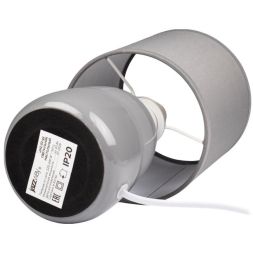 Светильник настольный JH2-02-gy E14 IP20 130х130х255мм керамика; ткань; PVC-пластик сер. JazzWay 5062320