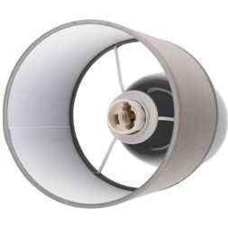 Светильник настольный JH2-02-gy E14 IP20 130х130х255мм керамика; ткань; PVC-пластик сер. JazzWay 5062320