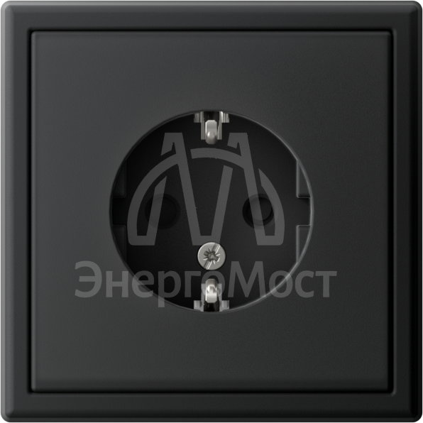 Розетка ArtGallery 16А с заземл. защ. шторки механизм карбон SE GAL001045