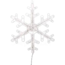 Гирлянда &amp;quot;Бахрома&amp;quot; со снежинками 2.4х0.9м 150 LED с контроллером 8 режимов 230В бел. Neon-Night 255-075
