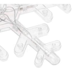 Гирлянда &amp;quot;Бахрома&amp;quot; со снежинками 2.4х0.9м 150 LED с контроллером 8 режимов 230В бел. Neon-Night 255-075