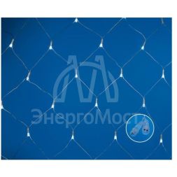 Сетка LED со статическим свечением ULD-N1515-96/STK WHITE IP44 1.5х1.5м соедин. 96 диодов бел. свет провод прозр. Uniel UL-00007220