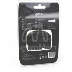 Фонарь налобный 3Вт 120лм элементы питания 3хAAA (не в компл.) GAUSS GF302