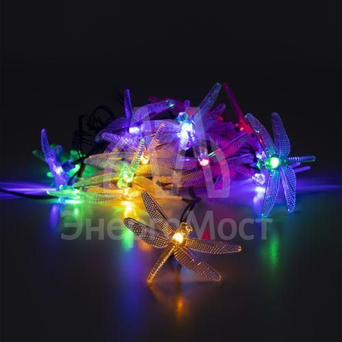 Гирлянда садовая ERASF22-16 Стрекоза на солнечной батарее 5.8м ЭРА Б0053365