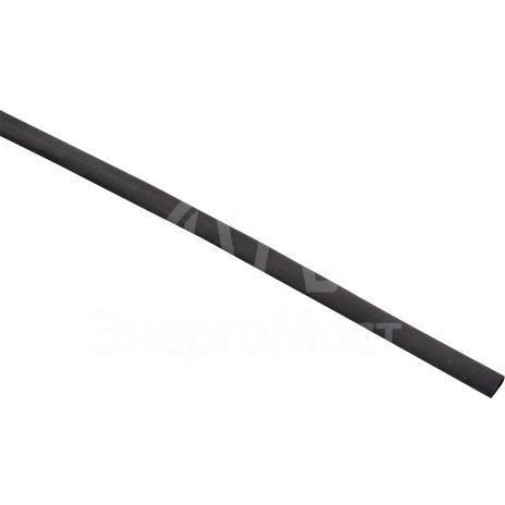 Трубка термоусадочная ТУТ нг 8/4 черн. ролик 2 м EKF tut-8-b-b