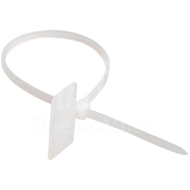 Хомут кабельный ХП1 3х200 бел. с таб. 25х15 (уп.100шт) IEK UHH61-3-200-100