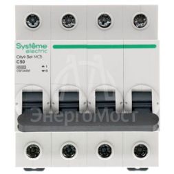Выключатель автоматический (АВ) С 50А 4P 4.5кА 400В City9 Set SE C9F34450