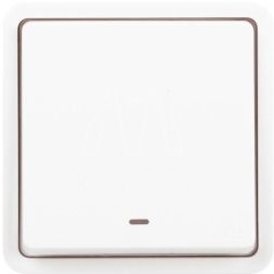 Выключатель Эксперт 11-1522-01 с подсветкой IP55 10АХ-250В СУ бел. Эра Б0063279