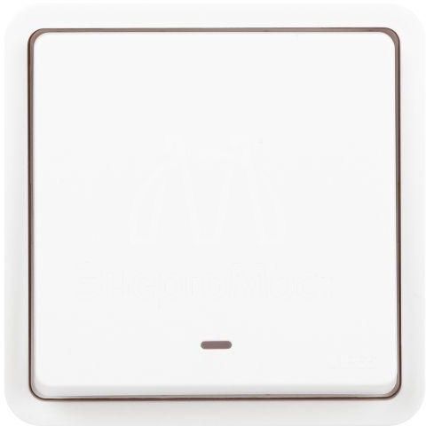 Выключатель Эксперт 11-1522-01 с подсветкой IP55 10АХ-250В СУ бел. Эра Б0063279