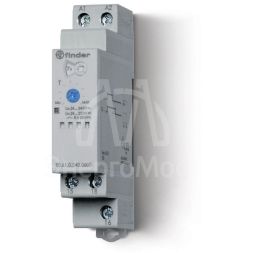 Таймер модульный 1-функциональный (BI) 24…240В AC/DC 1CO 8А 17.5мм регулировка времени 0.05с…180с IP20 FINDER 806102400000
