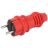 Вилка прямая VX13-R-IP44 16А IP44 с заземл. каучук красн. Эра Б0069322