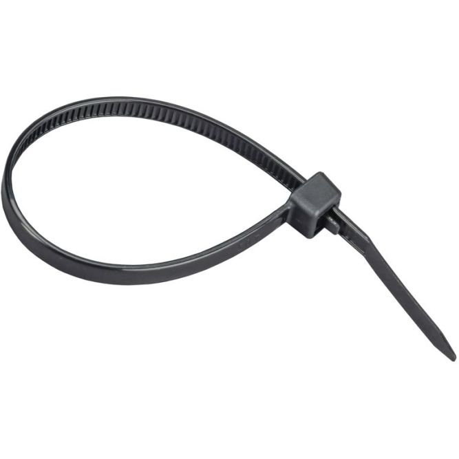 Хомут 4.8х160мм P6.6 съемный черн. (уп.100шт) IEK UHH13-D048-160-100-K02