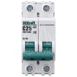 Выключатель автоматический модульный 2п C 25А 4.5кА ВА-101 SchE 11068DEK