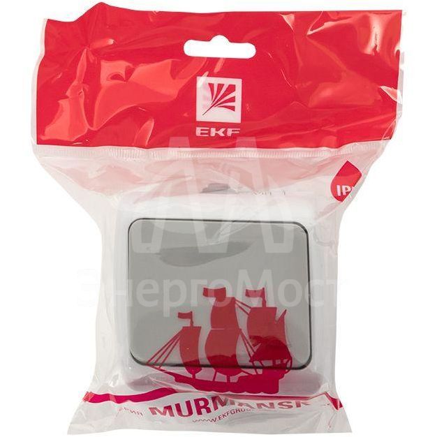 Кнопка звонка 1-кл. ОП Мурманск 10А IP54 сер. EKF EFZ10-026-30-54