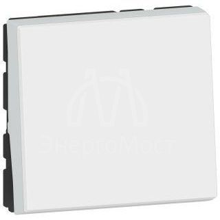 Выключатель 2мод. Mosaic 10AX бел. Leg 077010L