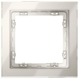 Рамка 1-м S70 стеклян. кашемир Voltum VLS110103