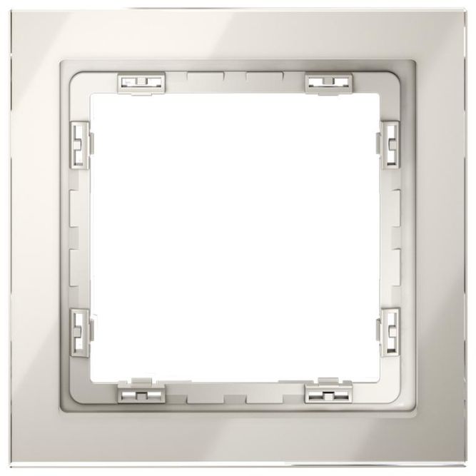 Рамка 1-м S70 стеклян. кашемир Voltum VLS110103