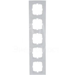 Рамка 5-м Karina горизонт. бел. LEZARD 707-0200-150