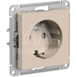 Розетка AtlasDesign 16А с заземл. со шторками механизм песочн. SE ATN001245