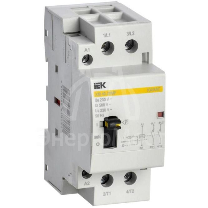 Контактор модульный КМ40-20МР AC с ручным управ. KARAT IEK MKK12-40-20