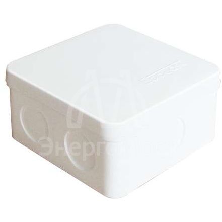 Коробка распределительная ОП 84х84х45мм IP54 7 выходов без гермовводов крышка защелкивающаяся бел. Epplast 125101