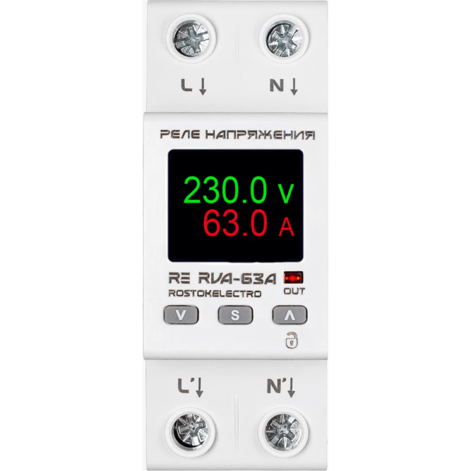 Реле напряжения RE RVA-63А c TFT матрицей