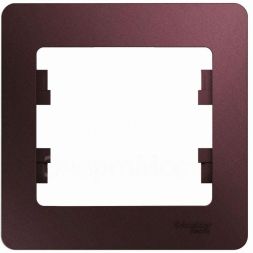 Рамка 1-м Glossa баклажан. SchE GSL001101