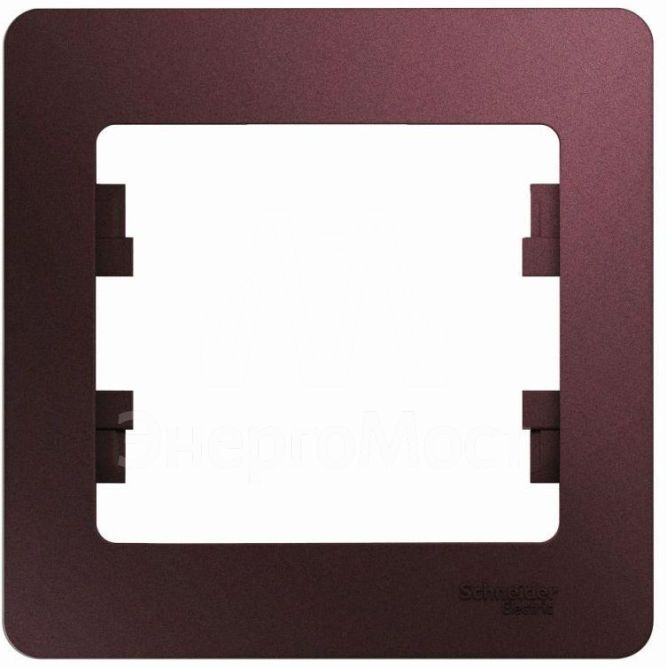 Рамка 1-м Glossa баклажан. SchE GSL001101